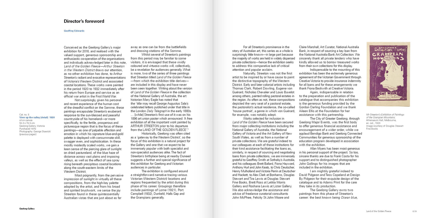 Land of the Golden Fleece­—Arthur Streeton in the Western District: digital exhibition catalogue